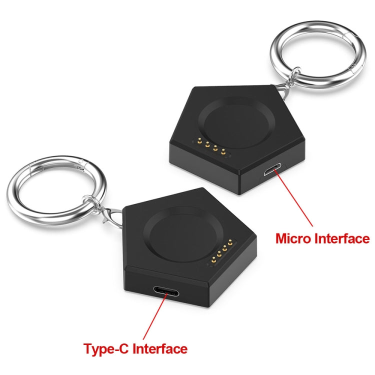 For OPPO Watch X / OnePlus Watch 2 Portable Smart Watch Charger(Black) - Charger by PMC TechLife | Online Shopping South Africa | PMC TechLife