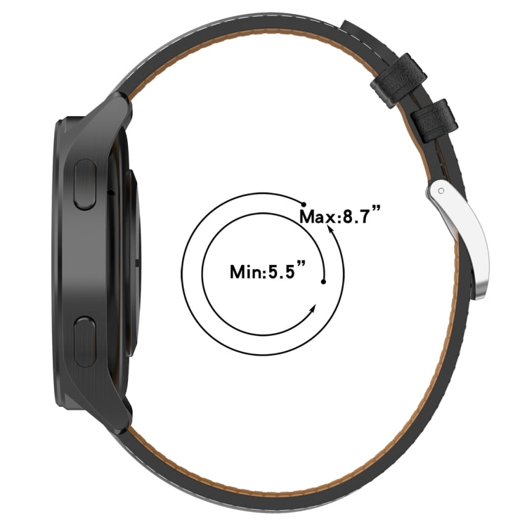 For Xiaomi Watch 2 22mm Genuine Leather Watch Band(Red) - Watch Bands by PMC TechLife | Online Shopping South Africa | PMC TechLife