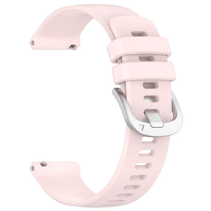 For Xiaomi Watch 2 Liquid Glossy Silver Buckle Silicone Watch Band(Light Pink) - Watch Bands by PMC Jewellery | Online Shopping South Africa | PMC Jewellery