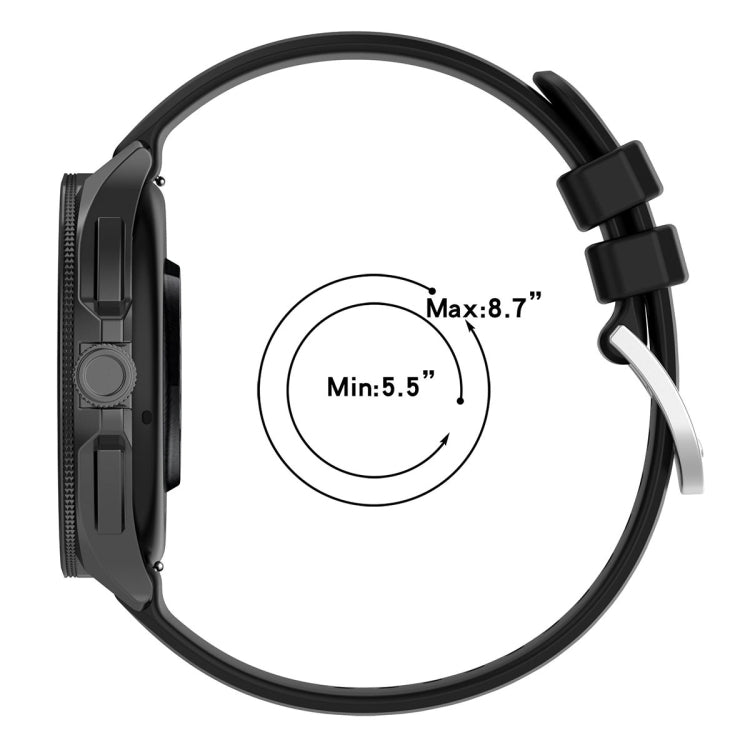 For Xiaomi Watch 2 Liquid Glossy Silver Buckle Silicone Watch Band(Orange) - Watch Bands by PMC TechLife | Online Shopping South Africa | PMC TechLife