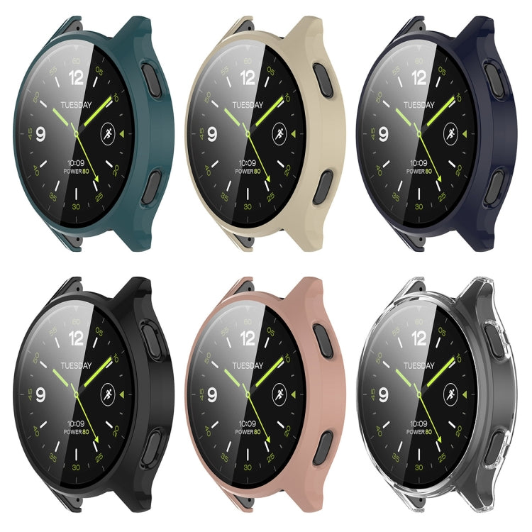 For Xiaomi Watch 2 PC + Tempered Film Integrated Watch Protective Case(Transparent) - Watch Cases by PMC Jewellery | Online Shopping South Africa | PMC Jewellery