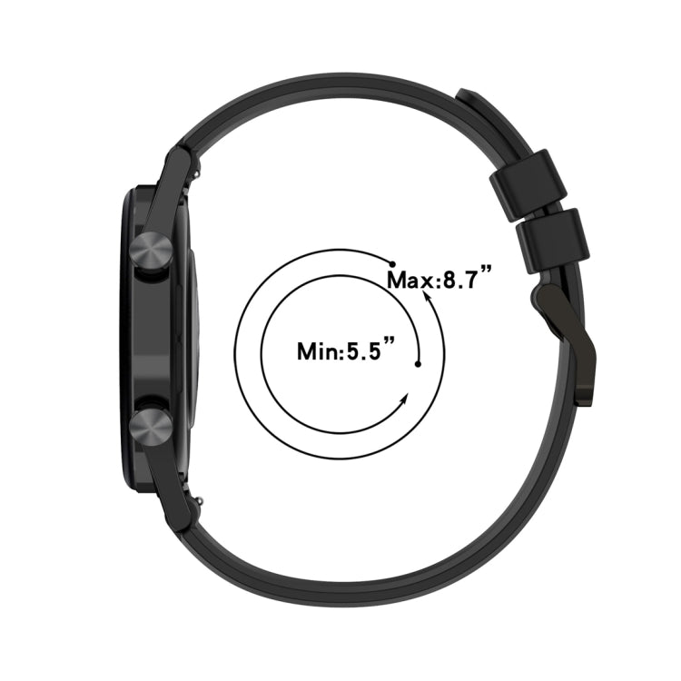 For Honor Watch GS 4 Striped Stainless Steel Buckle Silicone Watch Band(Green) - Watch Bands by PMC TechLife | Online Shopping South Africa | PMC TechLife