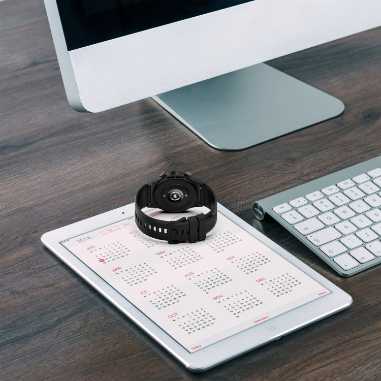 For Honor Watch GS 4 Striped Stainless Steel Buckle Silicone Watch Band(Dark Grey) - Watch Bands by PMC TechLife | Online Shopping South Africa | PMC TechLife