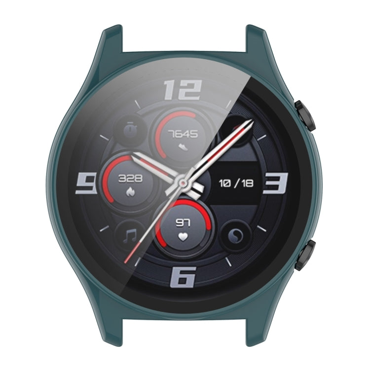 For Honor Watch GS 4 PC + Tempered Film Integrated Watch Protective Case(Pine Green) - free shipping - PMC TechLife - Order now!
