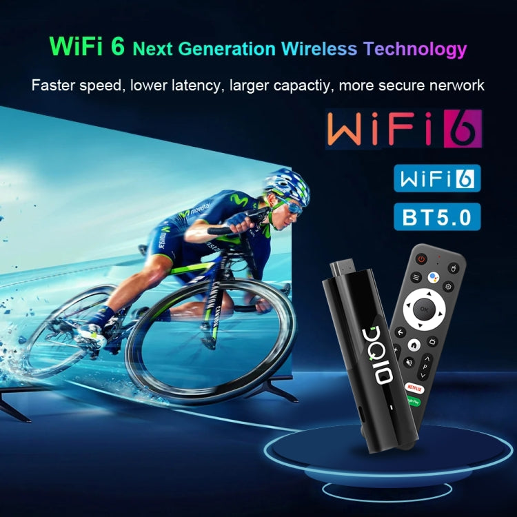 LEMFO DQ10 Allwinner H618 Quad Core ARM Cortex A53 8K HD Android TV Stick, RAM:4GB+32GB(EU Plug) - Android TV Sticks by LEMFO | Online Shopping South Africa | PMC Jewellery | Buy Now Pay Later Mobicred