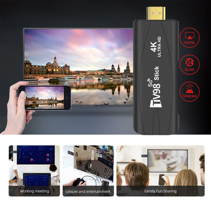 TV98 Rockchip 3228A Quad Core 4K HD Bluetooth Android TV Stick, RAM:2GB+16GB(UK Plug) - Android TV Sticks by PMC Jewellery | Online Shopping South Africa | PMC Jewellery | Buy Now Pay Later Mobicred