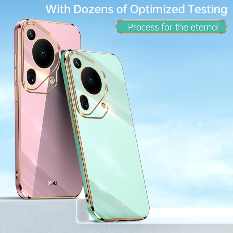 For Huawei Pura 70 Ultra XINLI Straight 6D Plating Gold Edge TPU Phone Case(White) - free shipping - PMC Jewellery - Order now!