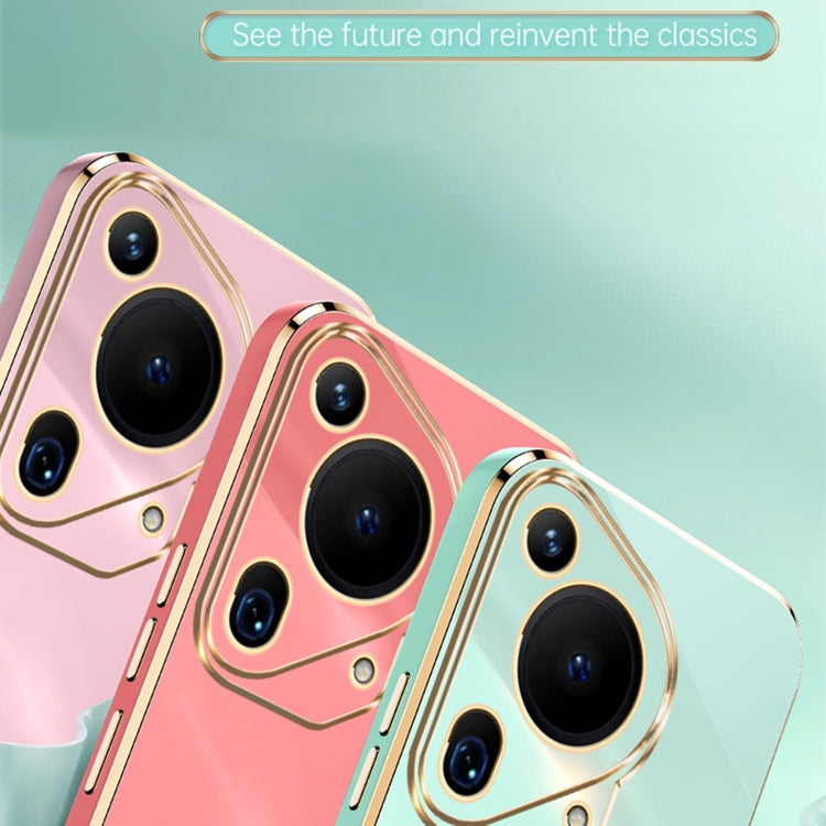 For Huawei Pura 70 Ultra XINLI Straight 6D Plating Gold Edge TPU Phone Case(White) - free shipping - PMC Jewellery - Order now!