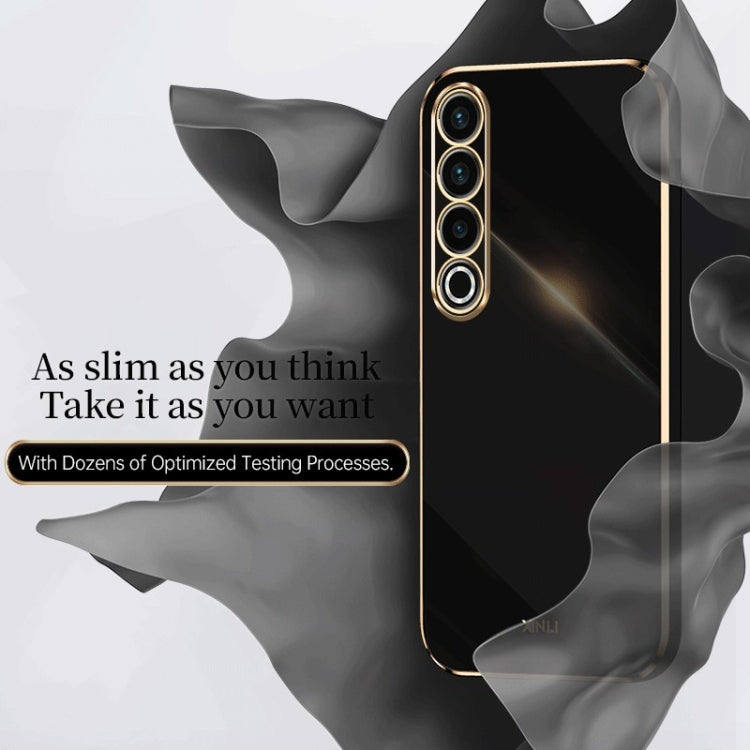 For Meizu 20 Pro 5G XINLI Straight Edge 6D Electroplate TPU Phone Case(Black) - Meizu by XINLI | Online Shopping South Africa | PMC Jewellery | Buy Now Pay Later Mobicred