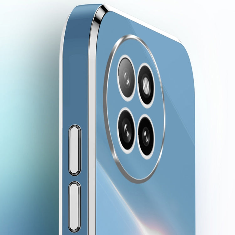For Xiaomi Civi 4 Pro XINLI Straight 6D Plating Gold Edge TPU Shockproof Case with Ring Holder(Mint Green) - Xiaomi Cases by XINLI | Online Shopping South Africa | PMC TechLife | Buy Now Pay Later Mobicred