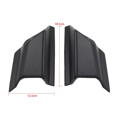 For Honda ADV160 2019-2023 Motorcycle Winglet Aerodynamic Wing Kit Spoiler(Black) - Ornamental Parts by PMC Jewellery | Online Shopping South Africa | PMC Jewellery | Buy Now Pay Later Mobicred