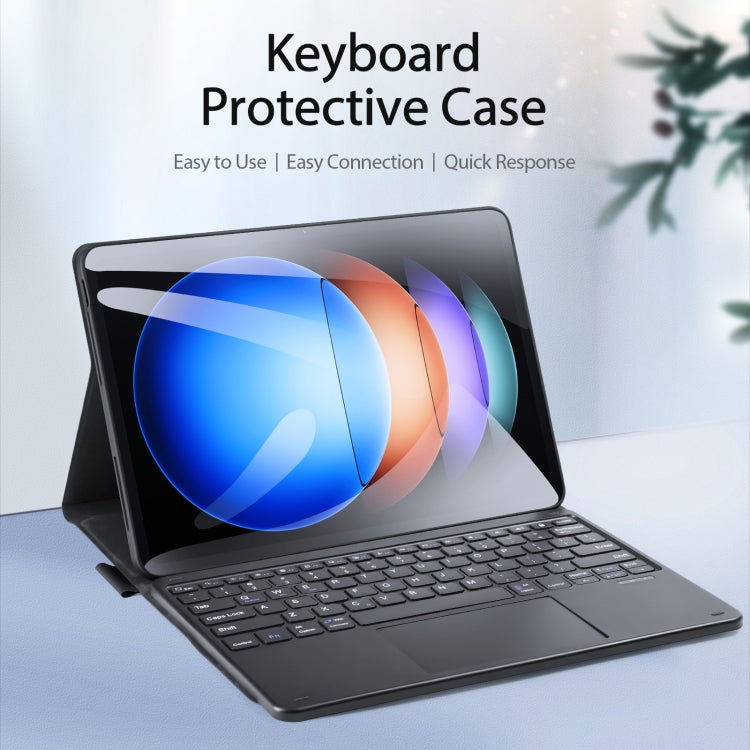 For Xiaomi Pad 6S Pro DUX DUCIS TK Series Bluetooth Keyboard Leather Case with Touchpad(Black) - Others Keyboard by DUX DUCIS | Online Shopping South Africa | PMC Jewellery