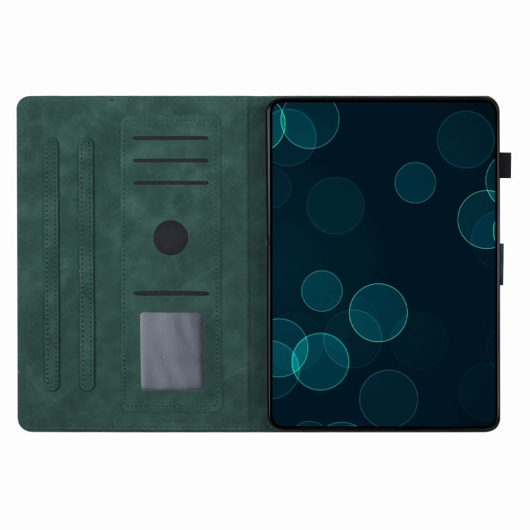 For iPad Pro 11 2024 Coconut Tree Embossed Smart Leather Tablet Case(Green) - iPad Pro 11 2024 Cases by PMC Jewellery | Online Shopping South Africa | PMC Jewellery | Buy Now Pay Later Mobicred