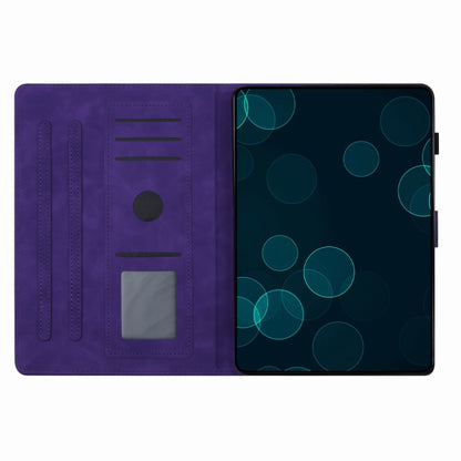 For iPad Pro 11 2024 Coconut Tree Embossed Smart Leather Tablet Case(Purple) - iPad Pro 11 2024 Cases by PMC Jewellery | Online Shopping South Africa | PMC Jewellery | Buy Now Pay Later Mobicred