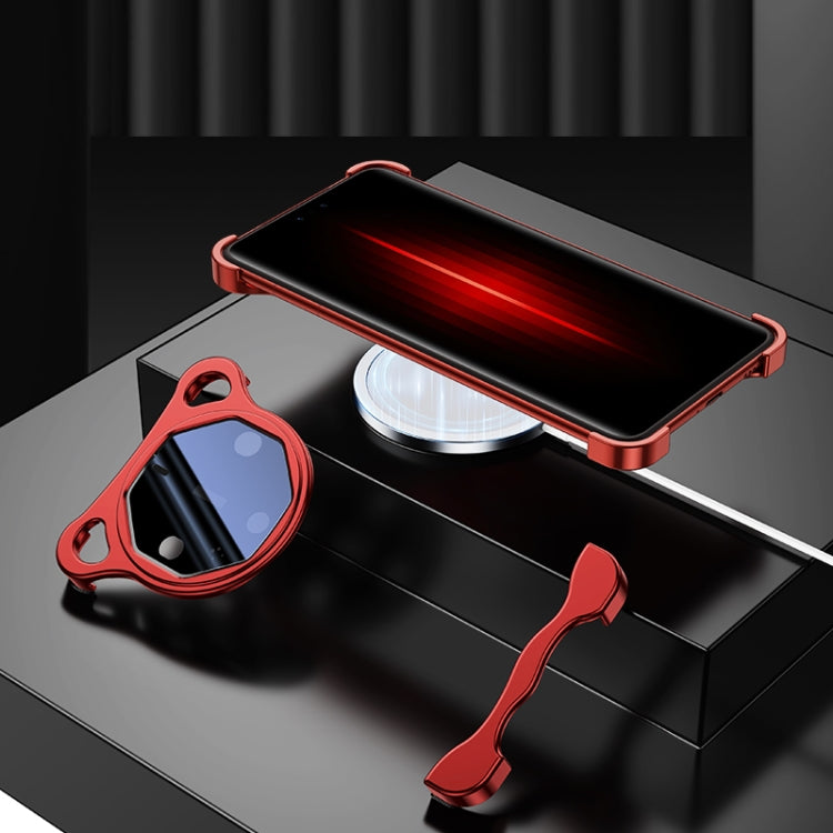 For Huawei Mate 60 RS Ultimate Frameless Metal Corner Pad Phone Case with Lens Film(Black) - free shipping - PMC Jewellery - Order now!