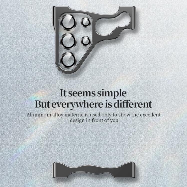 For Samsung Galaxy S25 Ultra 5G Frameless Metal Corner Pad Phone Case with Lens Film(Silver) - Galaxy S25 Ultra 5G Cases by PMc TechLife | Online Shopping South Africa | PMc TechLife | Buy Now Pay Later Mobicred