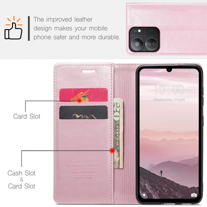 For Xiaomi Redmi 13C CaseMe 003 Crazy Horse Texture Flip Leather Phone Case(Pink) - Xiaomi Cases by CaseMe | Online Shopping South Africa | PMC Jewellery | Buy Now Pay Later Mobicred