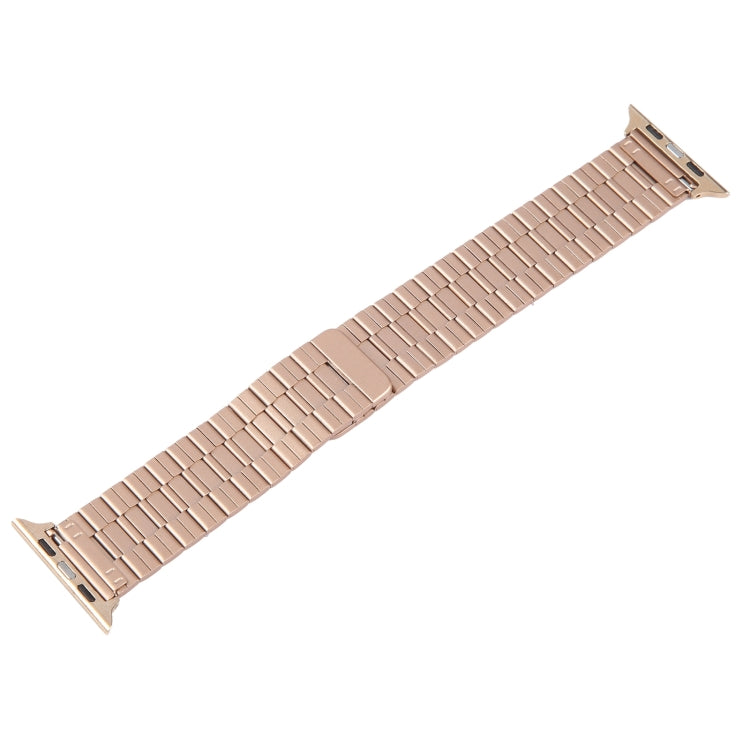 For Apple Watch SE 2023 40mm Bamboo Stainless Steel Magnetic Watch Band(Rose Gold) - free shipping - PMC TechLife - Order now!