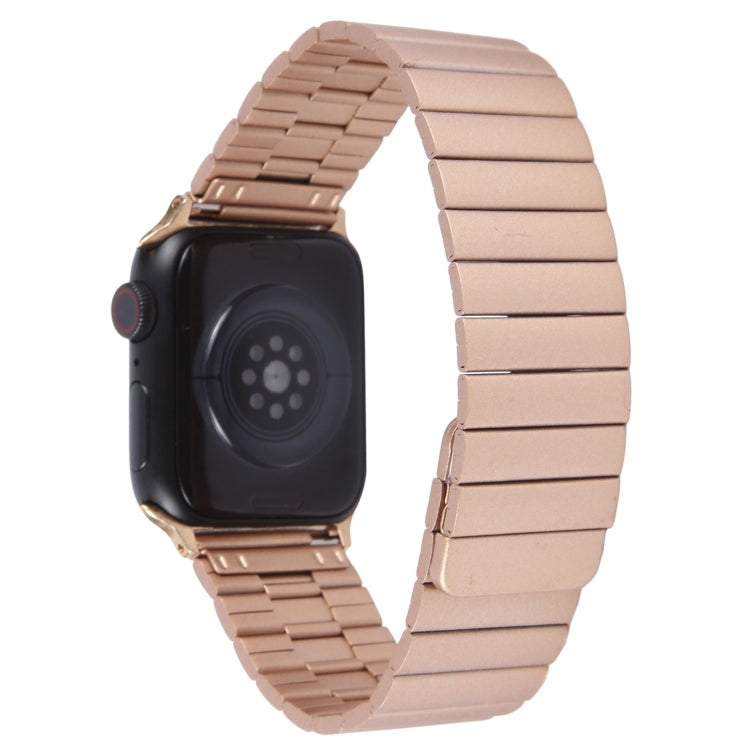 For Apple Watch SE 2023 40mm Bamboo Stainless Steel Magnetic Watch Band(Rose Gold) - free shipping - PMC TechLife - Order now!