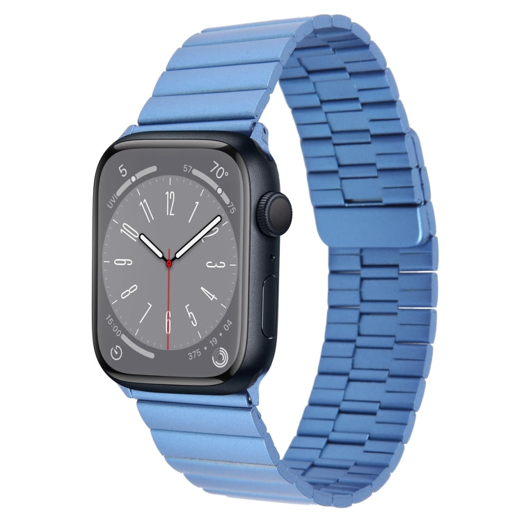 For Apple Watch Series 8 41mm Bamboo Stainless Steel Magnetic Watch Band(Blue) - free shipping - PMC TechLife - Order now!