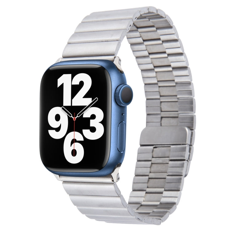 For Apple Watch Series 7 41mm Bamboo Stainless Steel Magnetic Watch Band(Sliver) - free shipping - PMC TechLife - Order now!