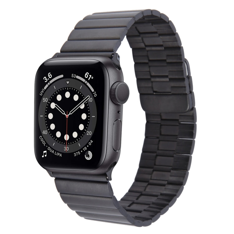 For Apple Watch Series 6 40mm Bamboo Stainless Steel Magnetic Watch Band(Black) - free shipping - PMC TechLife - Order now!