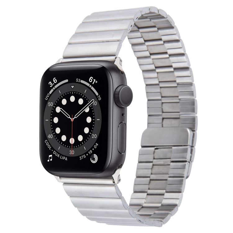 For Apple Watch Series 6 40mm Bamboo Stainless Steel Magnetic Watch Band(Sliver) - free shipping - PMC TechLife - Order now!