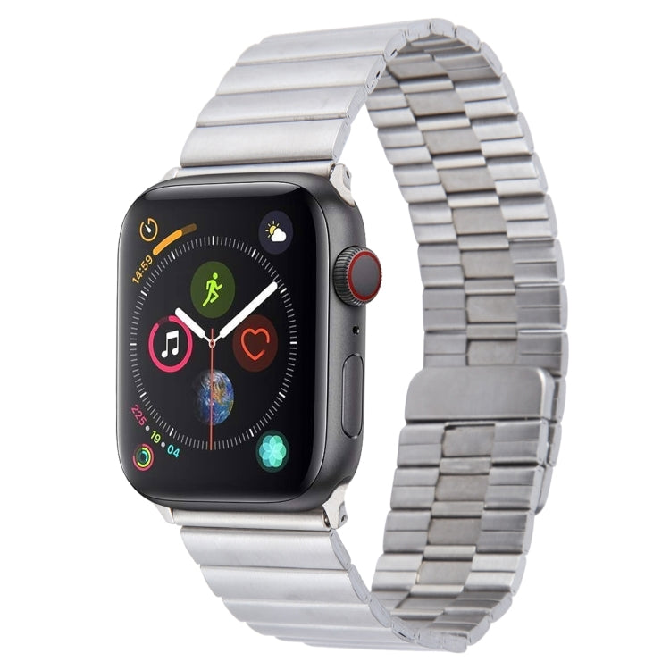 For Apple Watch Series 4 44mm Bamboo Stainless Steel Magnetic Watch Band(Sliver) - free shipping - PMC TechLife - Order now!