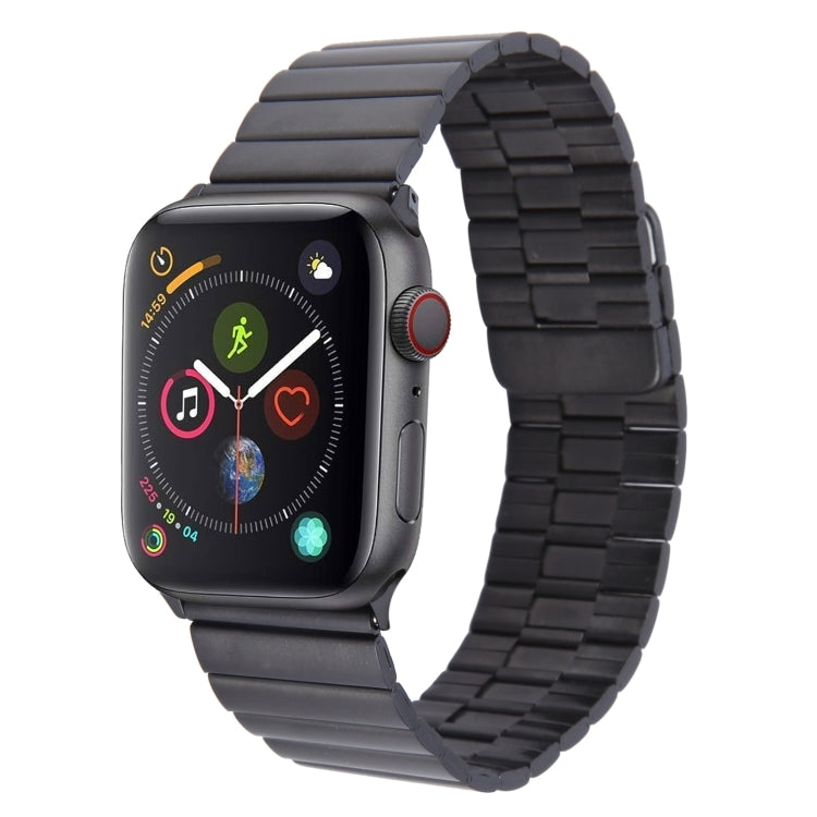 For Apple Watch Series 4 40mm Bamboo Stainless Steel Magnetic Watch Band(Black) - free shipping - PMC TechLife - Order now!