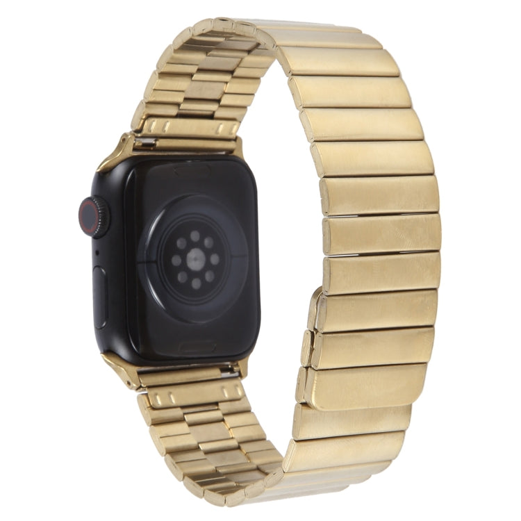 For Apple Watch Series 4 40mm Bamboo Stainless Steel Magnetic Watch Band(Gold) - free shipping - PMC TechLife - Order now!