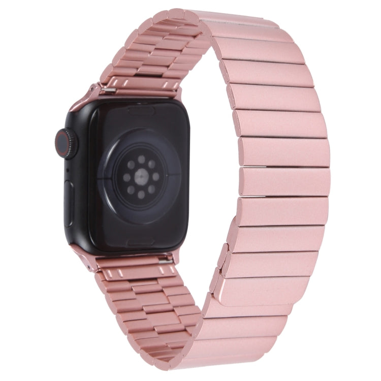 For Apple Watch Series 4 40mm Bamboo Stainless Steel Magnetic Watch Band(Pink) - free shipping - PMC TechLife - Order now!