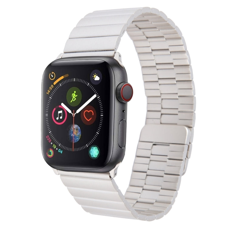 For Apple Watch Series 4 40mm Bamboo Stainless Steel Magnetic Watch Band(Starlight) - free shipping - PMC TechLife - Order now!