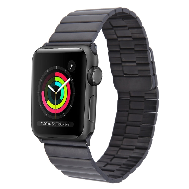 For Apple Watch Series 3 38mm Bamboo Stainless Steel Magnetic Watch Band(Black) - free shipping - PMC TechLife - Order now!