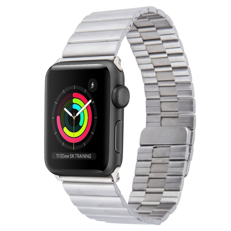 For Apple Watch Series 3 38mm Bamboo Stainless Steel Magnetic Watch Band(Sliver) - free shipping - PMC TechLife - Order now!