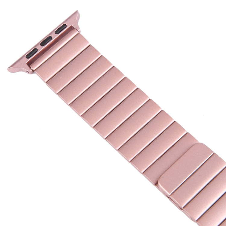For Apple Watch Series 3 38mm Bamboo Stainless Steel Magnetic Watch Band(Pink) - free shipping - PMC TechLife - Order now!