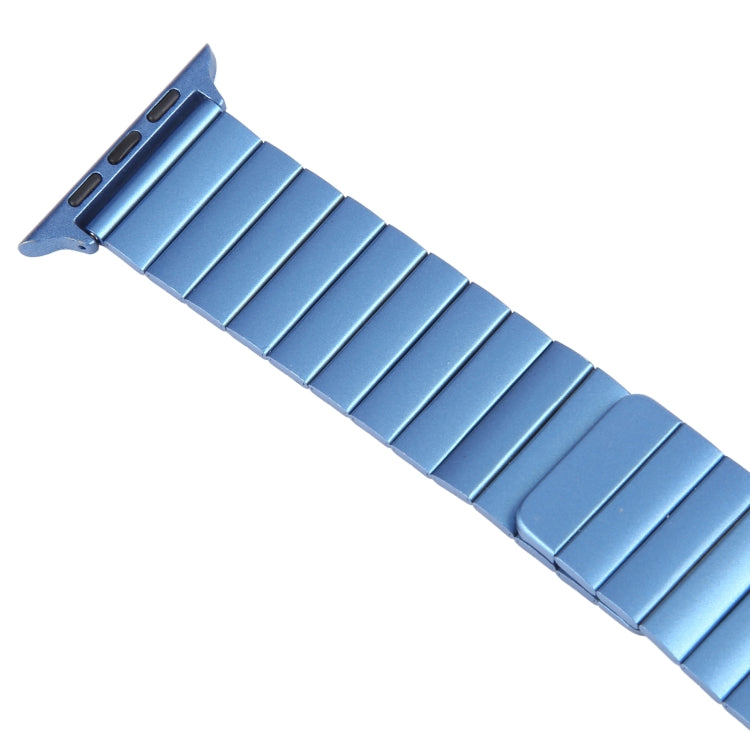 For Apple Watch Series 3 38mm Bamboo Stainless Steel Magnetic Watch Band(Blue) - free shipping - PMC TechLife - Order now!