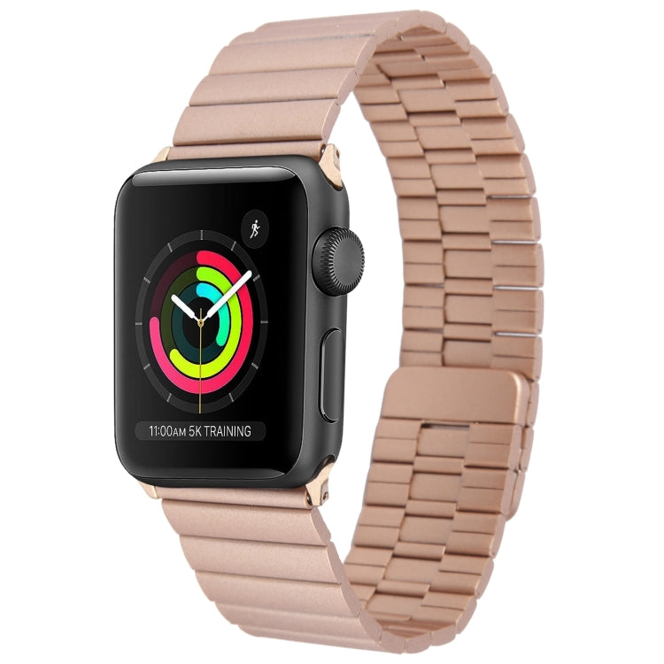 For Apple Watch Series 2 42mm Bamboo Stainless Steel Magnetic Watch Band(Rose Gold) - free shipping - PMC TechLife - Order now!