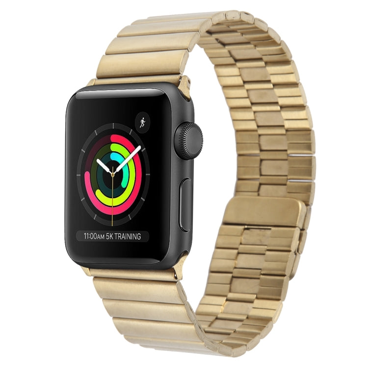 For Apple Watch Series 2 38mm Bamboo Stainless Steel Magnetic Watch Band(Gold) - free shipping - PMC TechLife - Order now!