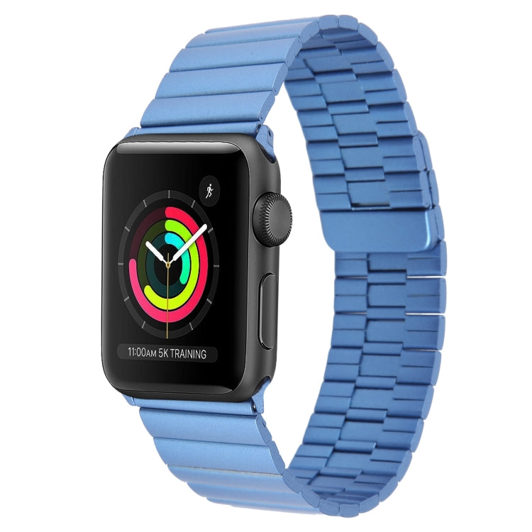 For Apple Watch Series 2 38mm Bamboo Stainless Steel Magnetic Watch Band(Blue) - free shipping - PMC TechLife - Order now!