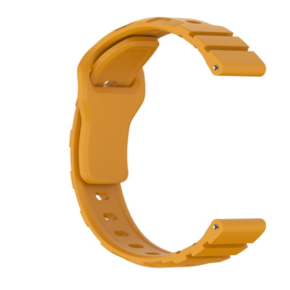 18mm Armor Silicone Watch Band(Yellow) - 20mm Bands by PMC Jewellery | Online Shopping South Africa | PMC Jewellery