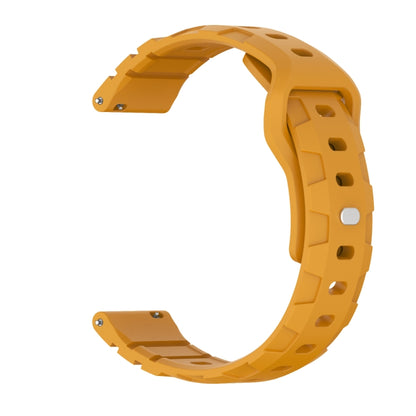 18mm Armor Silicone Watch Band(Yellow) - 20mm Bands by PMC Jewellery | Online Shopping South Africa | PMC Jewellery