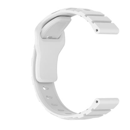 20mm Armor Silicone Watch Band(White) - 20mm Bands by PMC Jewellery | Online Shopping South Africa | PMC Jewellery