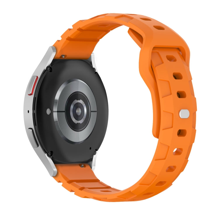 20mm Armor Silicone Watch Band(Orange) - 20mm Bands by PMC Jewellery | Online Shopping South Africa | PMC Jewellery