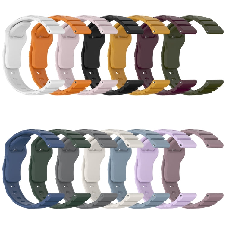 18mm Armor Silicone Watch Band(Yellow) - 18mm Bands by PMC TechLife | Online Shopping South Africa | PMC TechLife | Buy Now Pay Later Mobicred