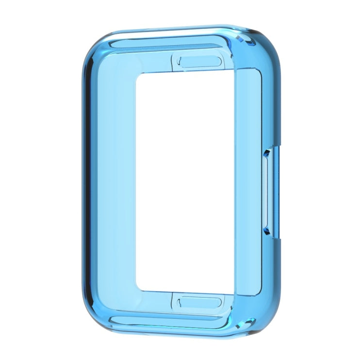 For Samsung Galaxy Fit 3 Half Pack Hollow TPU Watch Protective Case(Transparent Blue) - Watch Cases by PMC Jewellery | Online Shopping South Africa | PMC Jewellery