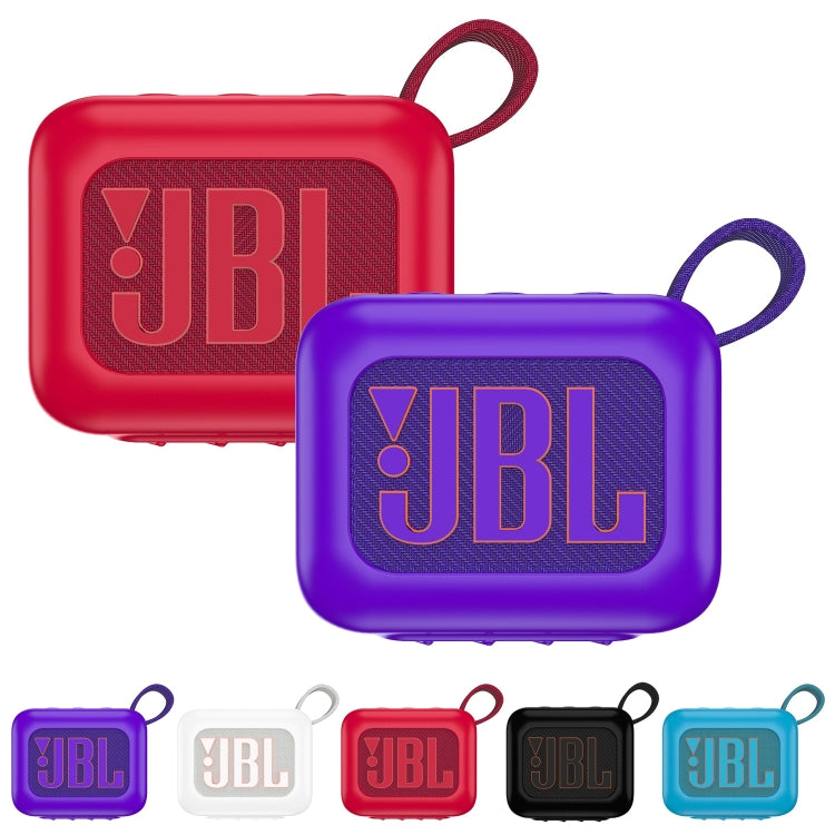 For JBL Go 4 Wireless Bluetooth Speaker Silicone Protective Case(Blue) - Protective Case by PMC TechLife | Online Shopping South Africa | PMC TechLife | Buy Now Pay Later Mobicred