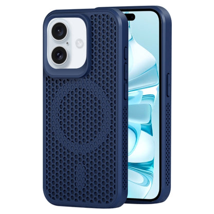 For iPhone 16 Plus MagSafe Magnetic Heat Dissipation Phone Case(Dark Blue) - iPhone 16 Plus Cases by PMC Jewellery | Online Shopping South Africa | PMC Jewellery | Buy Now Pay Later Mobicred