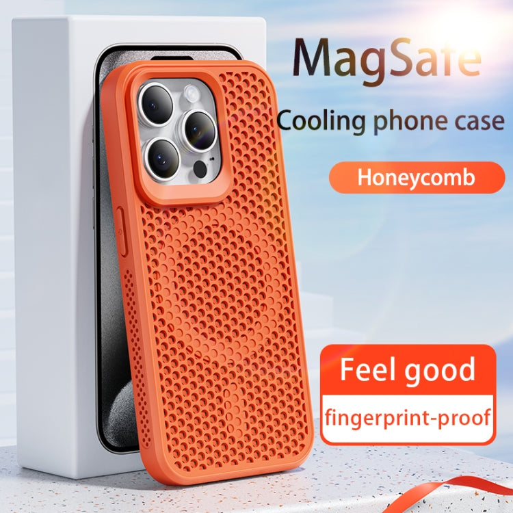 For iPhone 16 Pro MagSafe Magnetic Heat Dissipation Phone Case(Orange) - iPhone 16 Pro Cases by PMC Jewellery | Online Shopping South Africa | PMC Jewellery | Buy Now Pay Later Mobicred