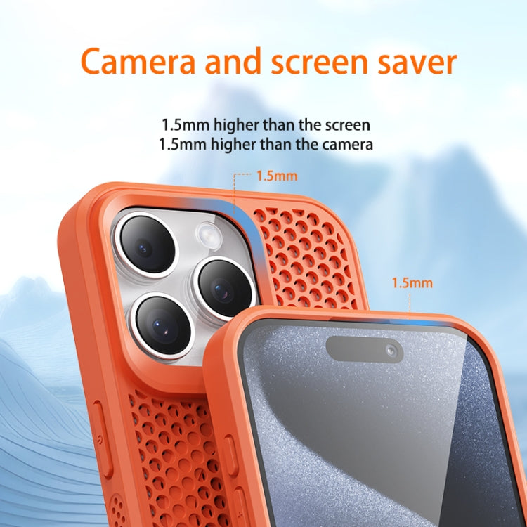 For iPhone 16 Pro Max MagSafe Magnetic Heat Dissipation Phone Case(Orange) - iPhone 16 Pro Max Cases by PMC Jewellery | Online Shopping South Africa | PMC Jewellery | Buy Now Pay Later Mobicred