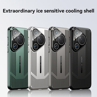 For Huawei Pura 70 Pro / Pura 70 Pro+ Ice Sense Heat Dissipation Electroplating Frosted Phone Case(Grey) - Huawei Cases by PMC Jewellery | Online Shopping South Africa | PMC Jewellery | Buy Now Pay Later Mobicred